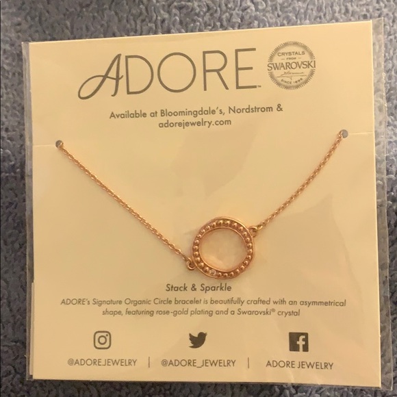 Swarovski Jewelry - Swarovski crystal bracelet rose gold